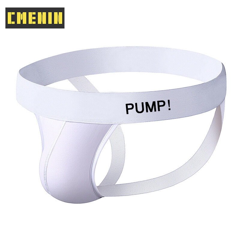 CMENIN PUMP (1 Pieces) LOGO Mesh Sexy Men Underwear Thong Mens Jockstrap Hot Sale Thongs Jockstrap Men G strings Cartoon Innerwear PU001