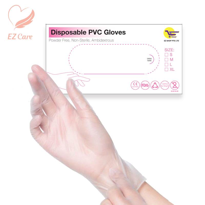 [Singapore Seller] Medical Pvc Powder Free Disposable Gloves Food Grade Kitchen