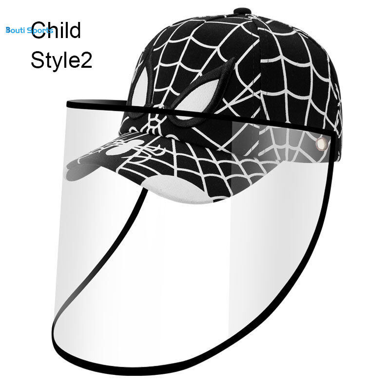 L-Warm Face Protective Shield Sun Hat Cap Saliva-proof Face Splash Proof Anti-fog for Kids
